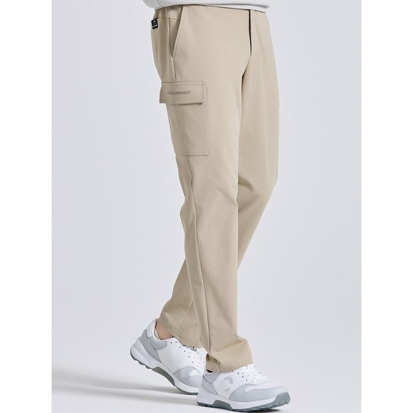 남성 코튼터치 원포켓 카고 밴딩 팬츠 베이지