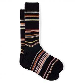 이스퀘어 4756213 Paul Smith Flavio Stripe Cotton Blend Dress Socks