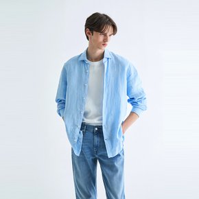 [공식][타미힐피거] [Slim fit] 린넨 솔리드 셔츠 (T12E1WSH120MT1C1Y)