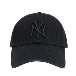 47브랜드 MLB 엠엘비 NY 뉴욕양키스 클린업 빅 로고 볼캡 모자 블랙 B-RGW17GWSNL-BKF