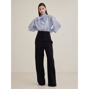 Sylvite’s High-Waist Virgin Wool Pants - Black