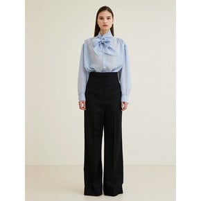 Sylvite’s High-Waist Virgin Wool Pants - Black