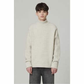 [black label] hairy fox turtle-neck knit CLWAW23003BEL