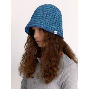 Granny hat : Stripe blue