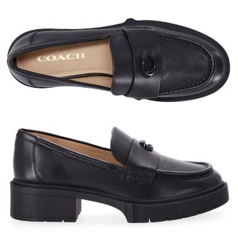 코치 [부산점] 시그니처 로고 CB990 BLK 코치 레아 로퍼 리아 로퍼 여성 구두