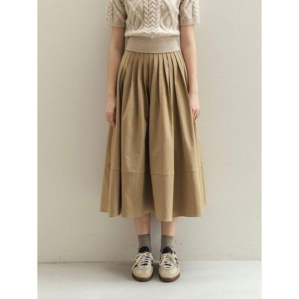 Erte pleated Beige skirt