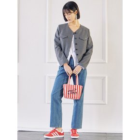 Signature Stripe Small Bag-Red