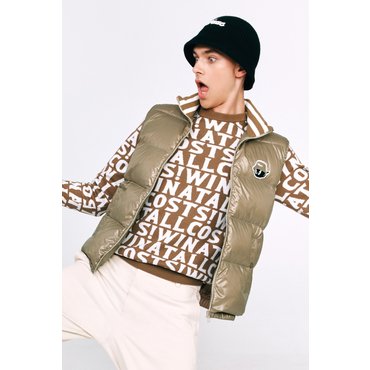 왁 (왁골프)Men Bucket Waacky Full Zip Down Vest_WMVAW24800LBR