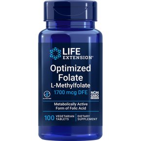 4개X  라이프익스텐션  최적화된  엽산  L  1700  mcg  DFE  100  식물성  정제