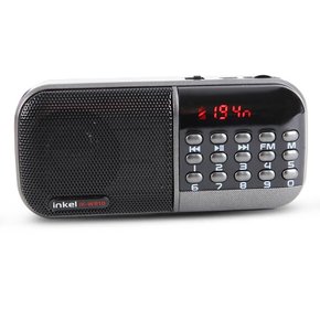 휴대용 스피커 MP3 FM 라디오_블랙 부모님 효도 선물 등산 낚시 캠핑