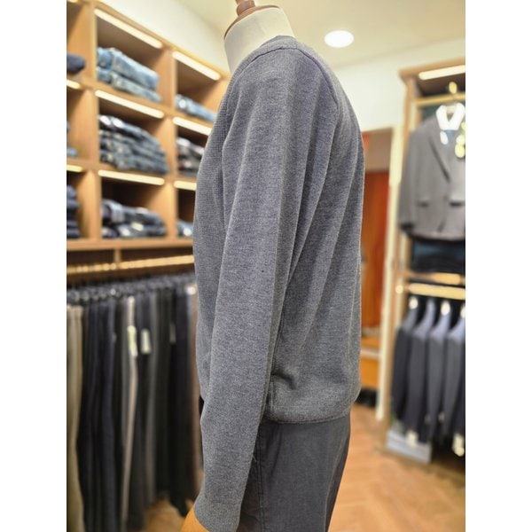 [여주점] 코오롱 브렌우드 남성 에센셜스 워셔블 헨리넥 스웨터 BRWAX26231GYX BEX