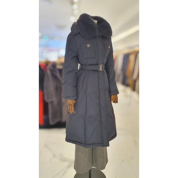 [여주점] 폭스퍼 카라 A라인 구스 롱패딩 S254PSG407