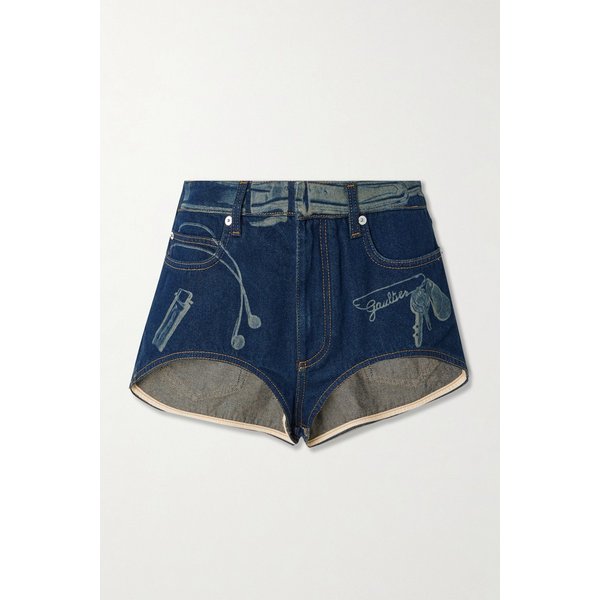 장폴고띠에 트롱프뢰유 프린트 데님 쇼츠 46376663162987441