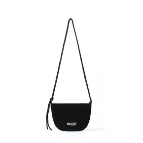 CORDUROY MOON BAG BLACK