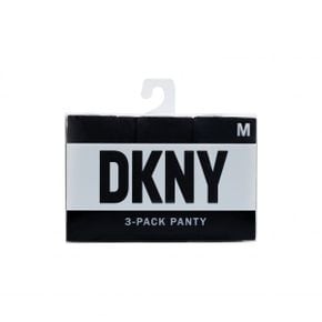 우먼 DKNY 디케이앤와이 어솔티드 3 팩 컷 Anywhere Thong - 다크 블랙 9243567