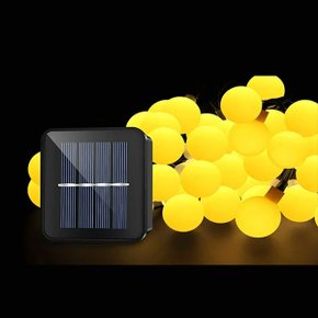 태양광 LED 앵두 전구 태양열 줄조명 60구 캠핑 테라스 수목등 정원 야외 장식 10m