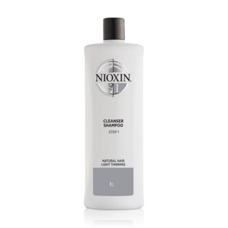  니옥신Nioxin 시스템1 클렌저 샴푸 가늘어진 자연 모발용 1000ml