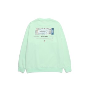 F211USW220 스타디움 티켓 맨투맨 MINT