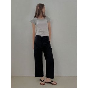 [24 SUMMER][SALT Label] SUMMER STRING PANTS_BLACK