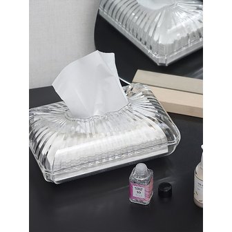 BRISKSTYLE 투명 직사각형 티슈 아크릴 휴지 케이스