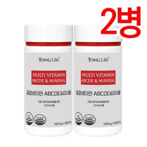 온가족 종합비타민ABCDE+미네랄-90정-2병