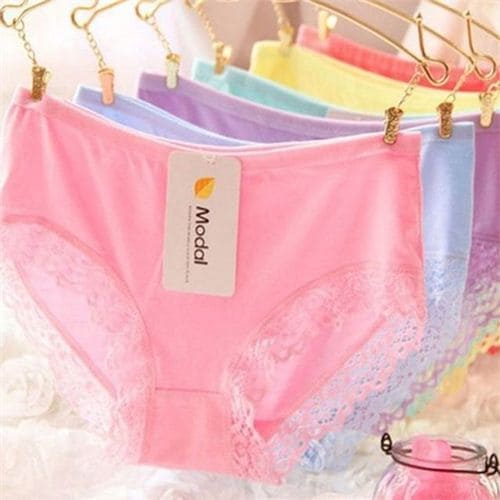 여성 모달 팬티 여성 레이스 팬티 누디 드로즈 언더웨어 데일리 무봉제 통기성 이너웨어