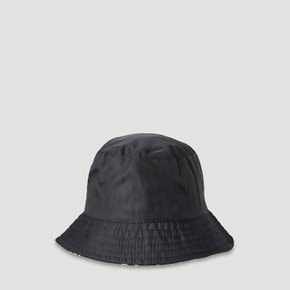 [해외배송] 모어 조이 로고 패치 퀼티드 브림 버킷 햇 M0258 BLACK