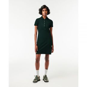 5019332 Lacoste Stretch Cotton Pique Polo Dress - Green