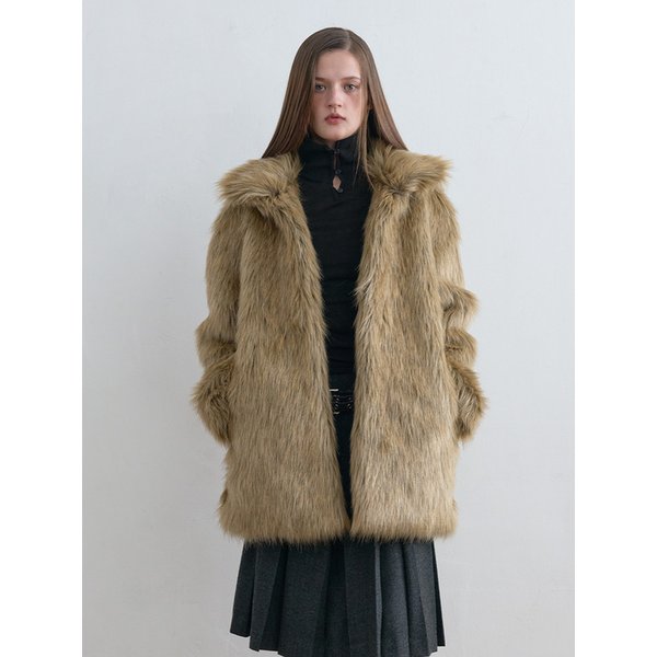 Bold Fur Jacket Mocha