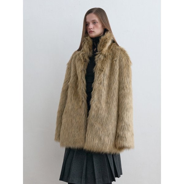 Bold Fur Jacket Mocha