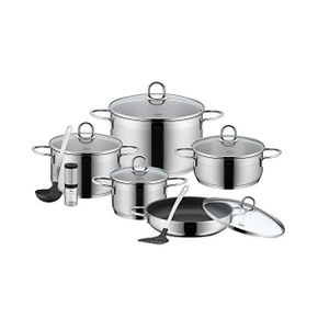 독일 실리트 냄비 팟 Silit Pan Set 9Piece Cooking Pot Saucepan Frying and Serving Glass Lid