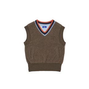 KNIT RIB VEST_BR