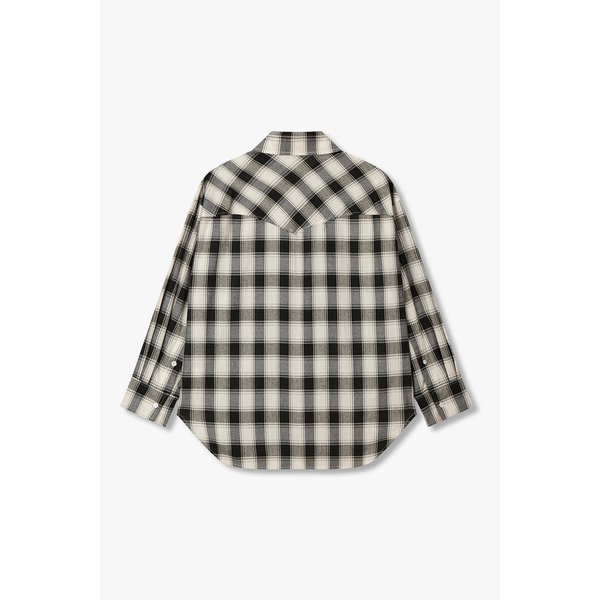 [파주점] 바스키아 체크 패턴 블라우스 셔츠 7126260181