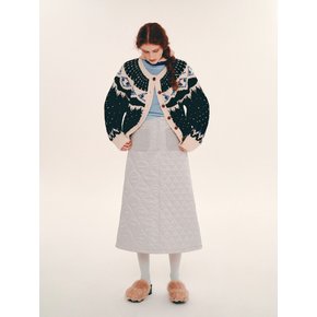 [단독]Heidi Alpaca Nordic Cardigan (Black)