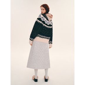 [단독]Heidi Alpaca Nordic Cardigan (Black)