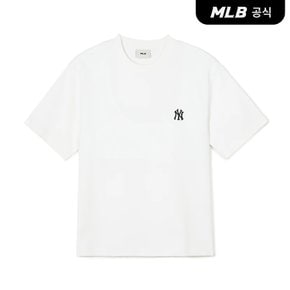 [코리아공식]베이직 헤비웨이트 반팔 티셔츠 NY (White)