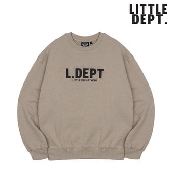 리틀뎁_보리 에센셜 로고 스웨트셔츠 Beige_P344470661