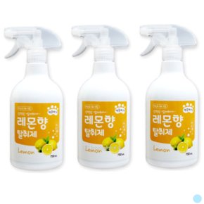 깨끗하개 강아지 냄새 탈취제 레몬향 대용량 750ml X3