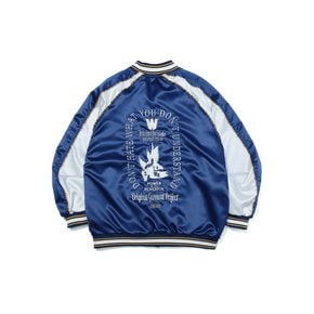 Symbol Satin Sukajan Set up Jacket Blue