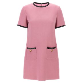 Short sleeve dress J042255170181 Pink