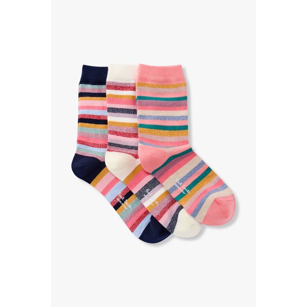 여성 글리터 스트라이프 삭스 3PACK 5725140551000