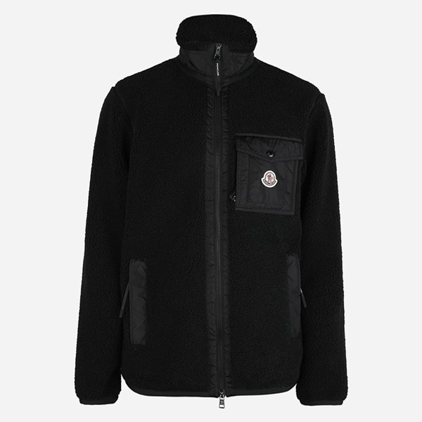 [시흥점] [몽클레어]5F 8G00043 89B59 999 남성 로고 패치 플리스 집업 자켓 블랙