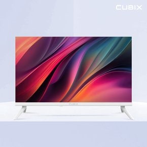 FHD QLED 24인치 TV 모니터 구글 스마트 티비 화이트에디션 넷플릭스 유튜브 캠핑 카라반
