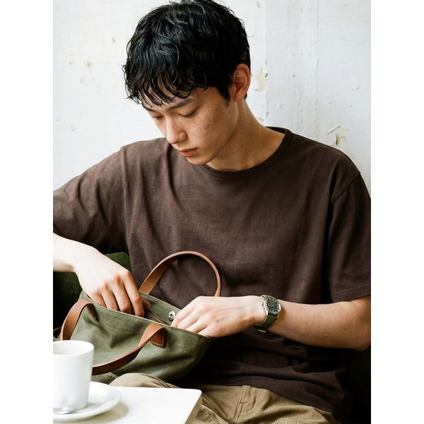 974OG 파인 듀어 반팔티 브라운 SJST1570