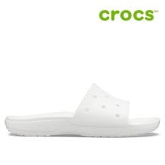 [세일] 크록스 슬리퍼 /47- 206121-100 / Classic Crocs Slide White