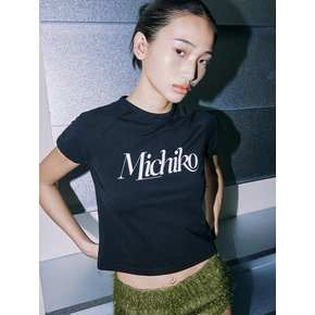 MICHIKO RAGLAN SLEEVE TOP BLACK