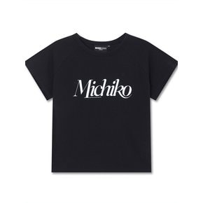 MICHIKO RAGLAN SLEEVE TOP BLACK