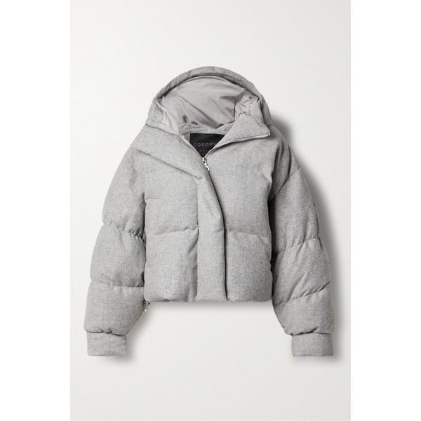 코도바 아오모리 후드 퀼팅 다운 스키 재킷 그레이 1647597316014491