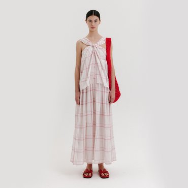 EENK Knotted Long Dress - Pink