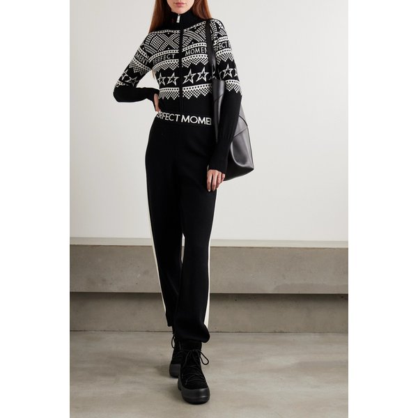 퍼펙트 모먼트 라 투어 인타르시아 울 블렌드 테이퍼드 트랙 팬츠 46376663162919988